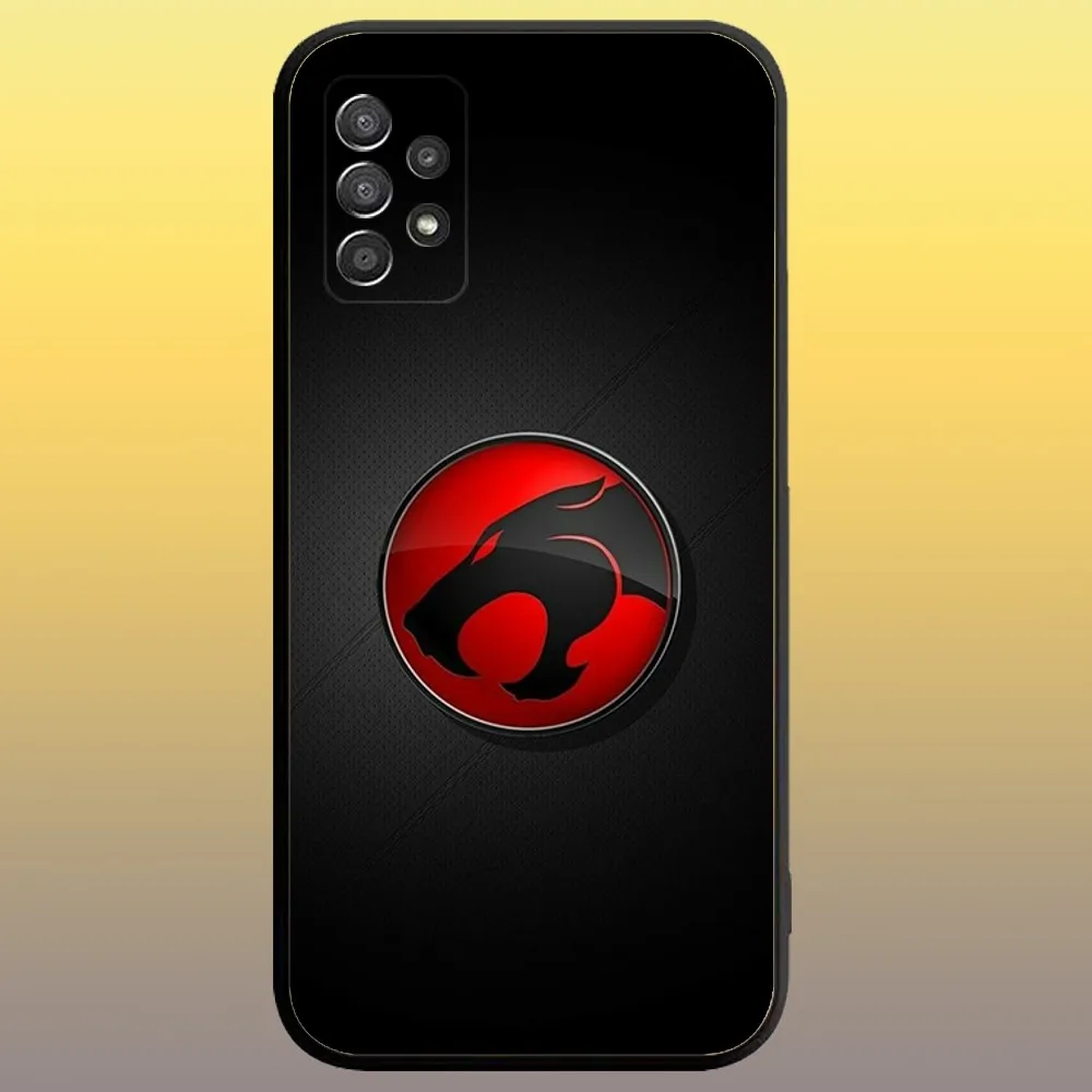 Aime ThunderCats Phone Case for SamsungA 91,80,73,72,71,70,53,52,51,42,41,40,32,31,30,22,21,20,13 S 4G 5G Soft Black Case