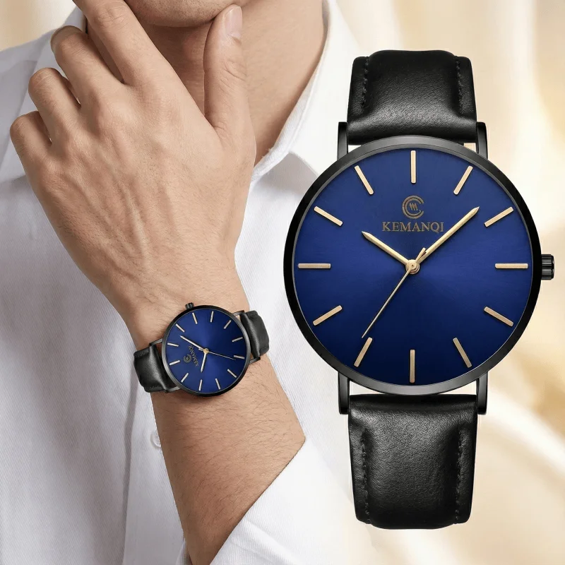 

Лучший бренд, деловые мужские часы, модные ультратонкие мужские кварцевые наручные часы, модные повседневные кожаные мужские часы, reloj hombre