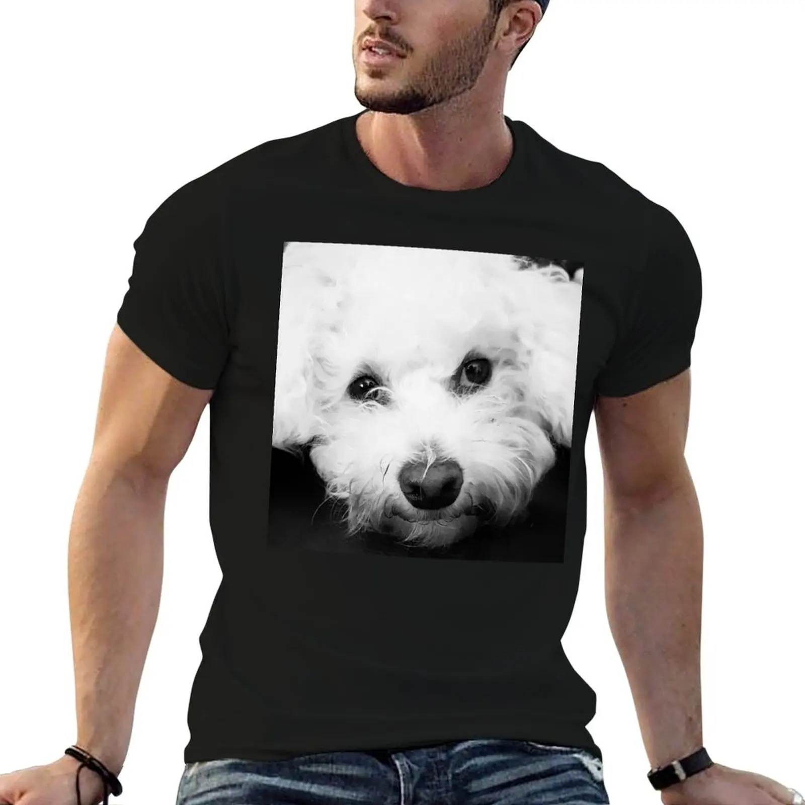 Camiseta Cavachon, camisetas de algodón para hombre, camisetas 100% de algodón para hombre, camiseta divertida de algodón