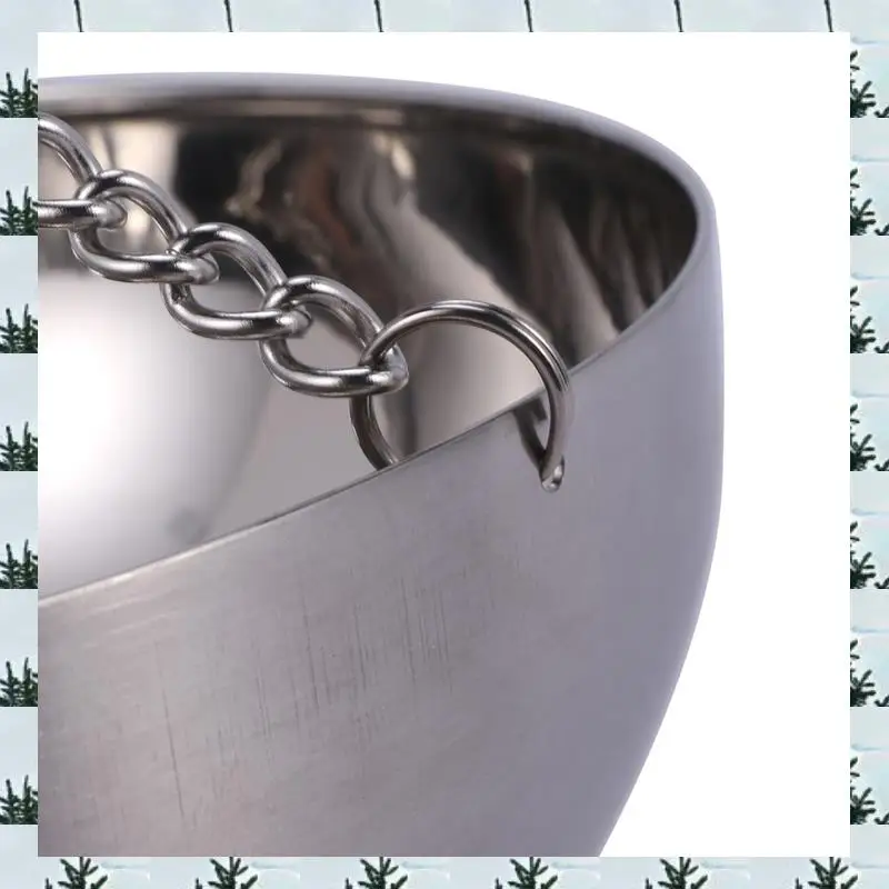 

ABLG 20CM Steam Room Stainless Steel Sauna Bowl Aroma Bowl Essential Oil Bowl Sauna Room Accessories Spa Essential Oil Bowl