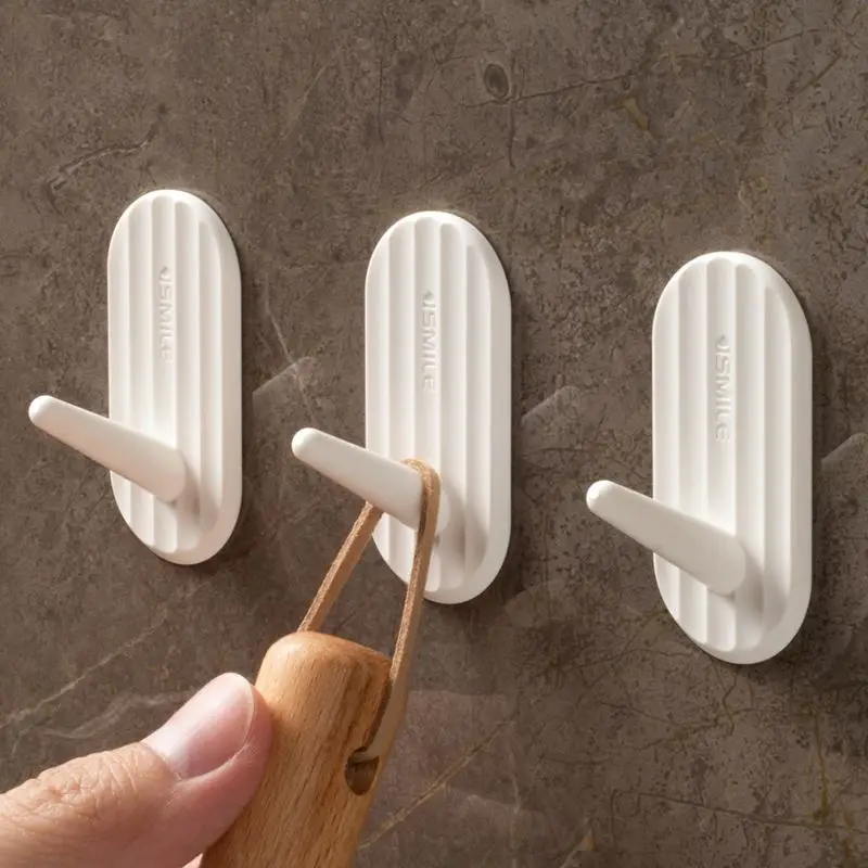 5-Pack Mini Adhesive Hooks - Mixed Color Multi-Purpose Hangers, Space-Saving Small Hooks for Home & Office Organization