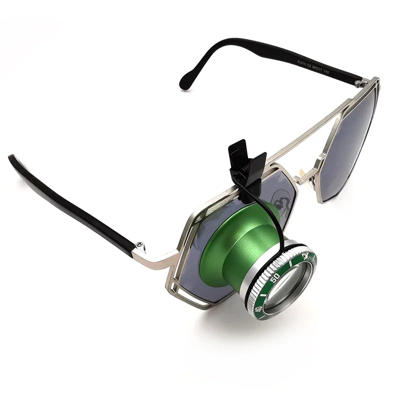 Aluminium Magnifiers can be Clipped on The Glasses, Eye Loupes with Clip, 10X Magnifying, Watchmaker Tools, Jewelry Tools