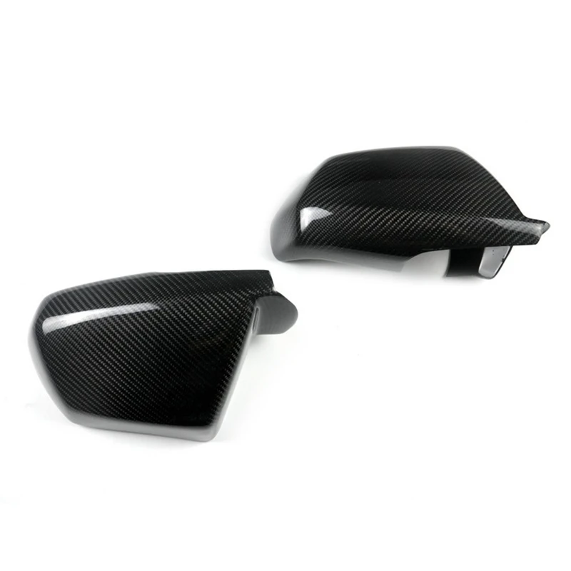 Per Cadillac CTS 2009-2013 in fibra di carbonio laterale specchietto retrovisore copertura Trim Side Wing Mirror Caps