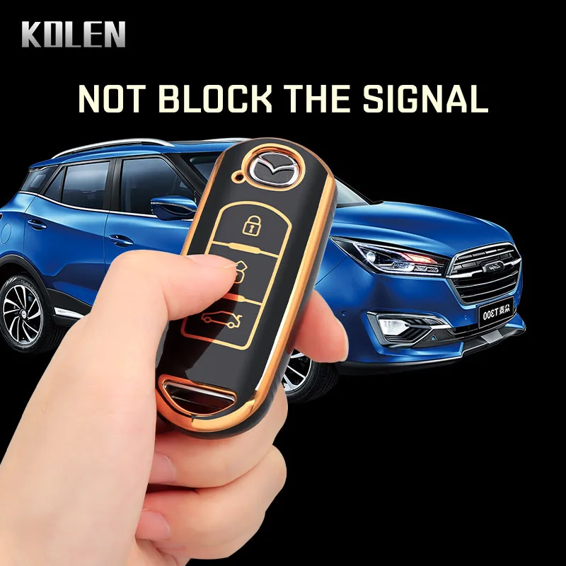 Fashion TPU Car Remote Key Case Cover For Mazda 2 3 6 Atenza Axela Demio CX-5 CX5 CX-3 CX7 CX-9 2015 2016 2018 2019 Accessories view 6