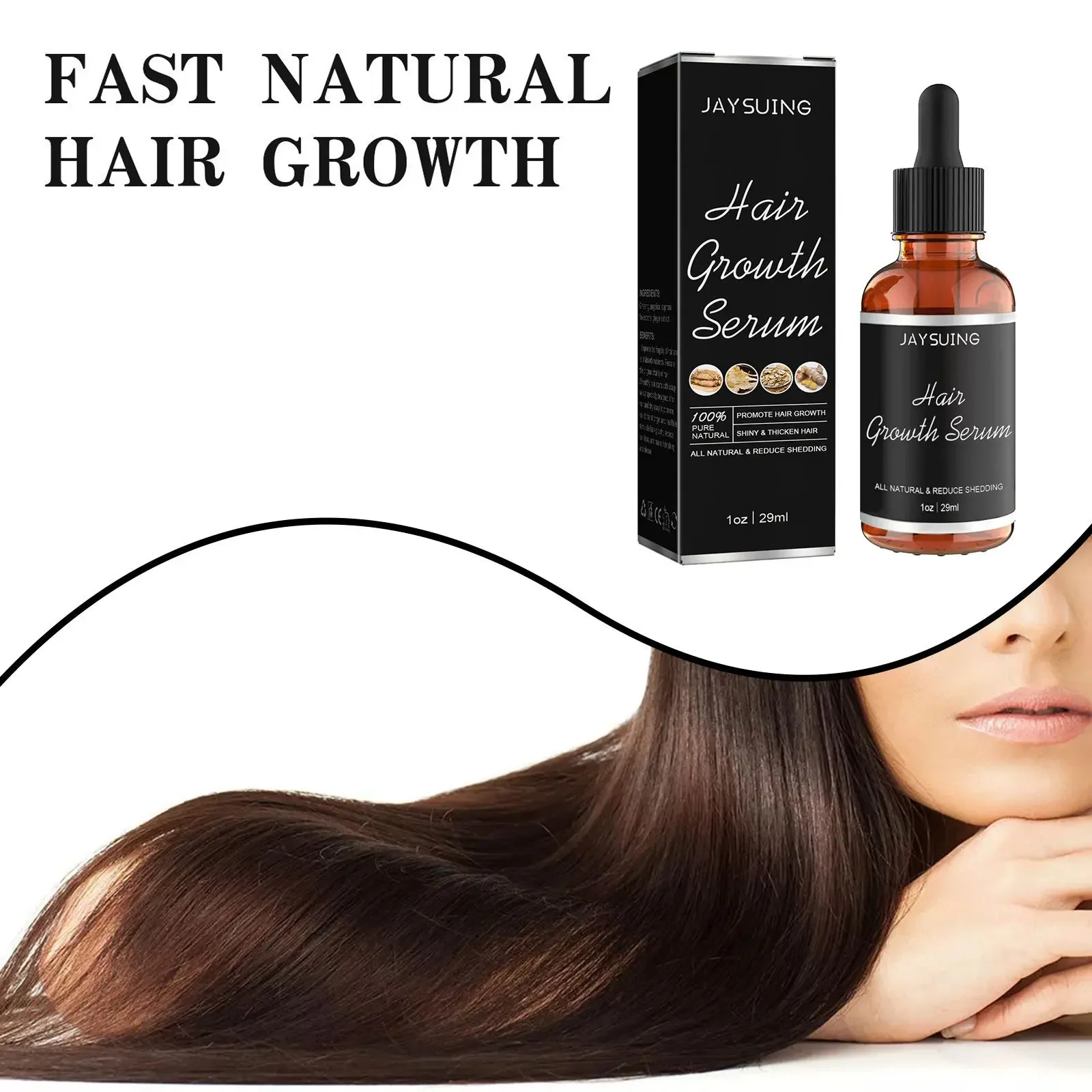 Jaysuing Fast Hair Growth Serum Anti Preventing Hair Loss Treatment Dry Nourish Scalp Damaged Repair Essence Hair Growth Product #5