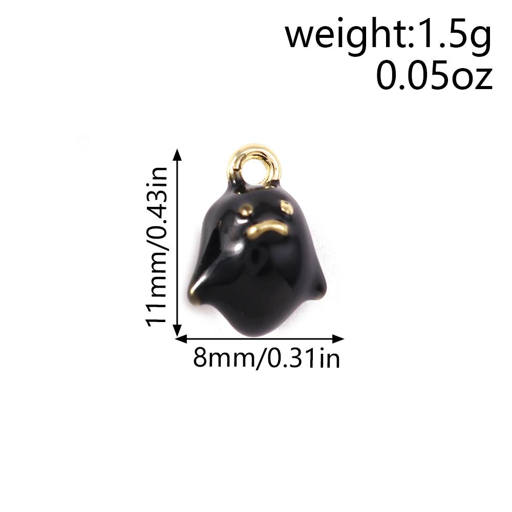 Leslie 5 Stück süße Mini-Tier-Anhänger Igel Frosch Vogel Schnecke Kaninchen Charm-Perlen für Sterling Silber Armband Schmuckherstellung DIY – Detail 14