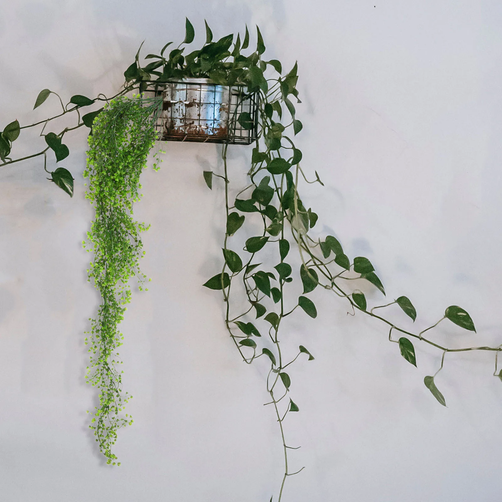 

Artificial Wall Hanging Vine Greenery Fake Fern Plant Realistic Boho Room Decor Decoration Fade Resistant Adjustable Vines
