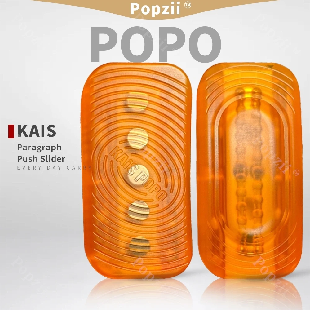 

KAIS POPO PMMA оранжевый сахар механический магнит Fidget Slider игрушки для непоседы несколько способов играть игрушки для беспокойства
