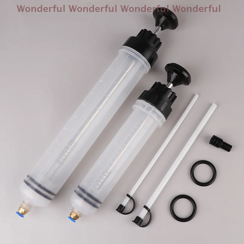 

Car Fluid Extractor, Manual Syringe Pump for Injecting and Transferring Oil and Brake Fluid via Vacuum Suction.