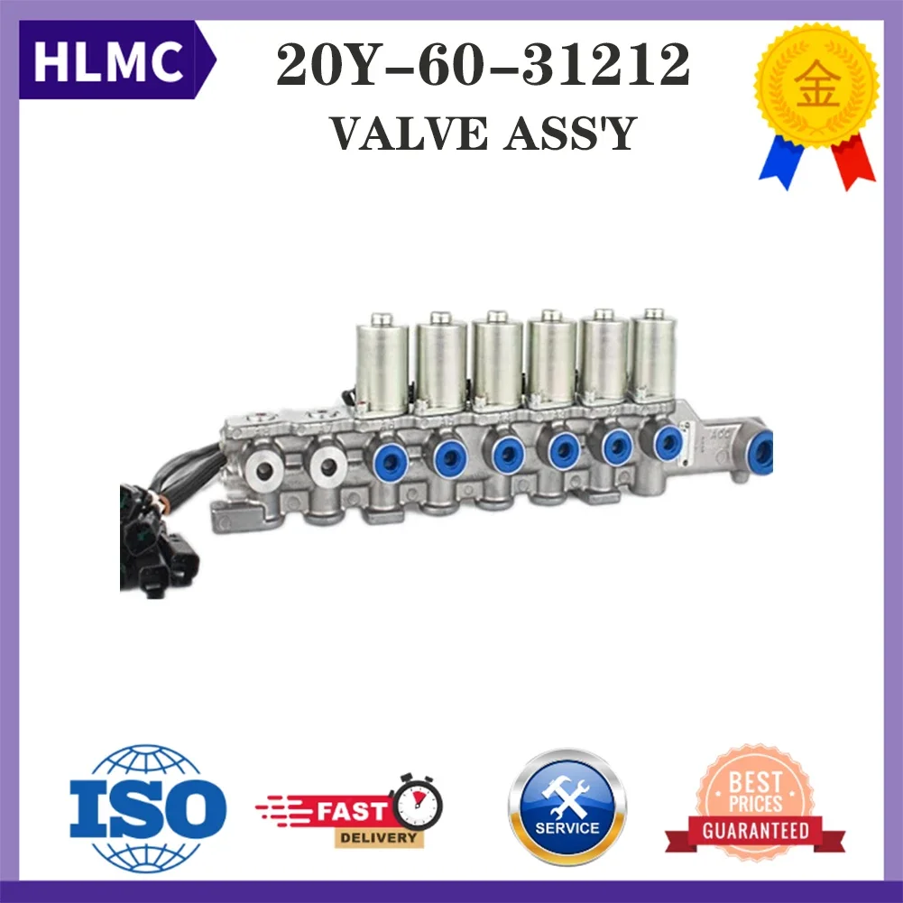 PC200-7 PC220-7 PC270-7 Excavator Solenoid Valve Assy 20Y-60-31212 Solenoid Valve Group 20Y-60-31211 For Excavator