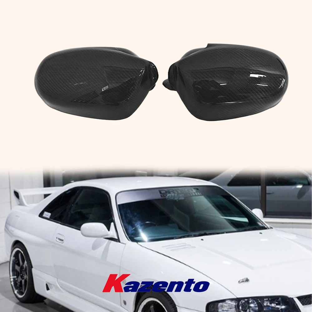 

Для Nissan Skyline R33 GTR GTS углеродное волокно боковое зеркало крышка пара палочек