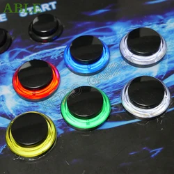 1PCS/10PCS 28mm Arcade Push Button Black Cover Multi Colour Built-in Small Micro Switch For Jamma Arcade Joystick DIY Kit Parts