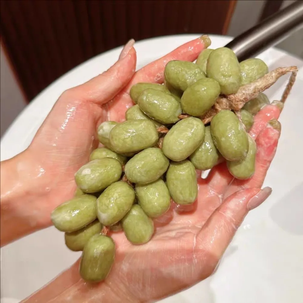 

New Gentle Green Grape Cold Soap Rich Foam Portable Cleansing Soap Hanging Can Be Cut Handmade Soap