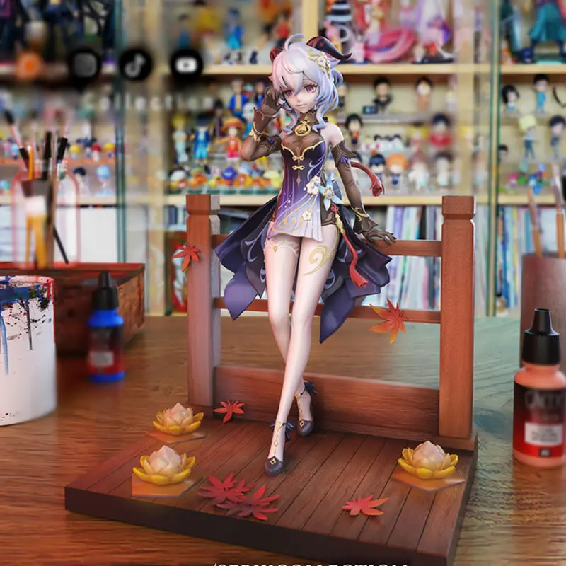 22CM Game Character 6455 Ganyu Genshin Impact 3D Print Model Kit Unassembled Unpainted Custom Jigsaw Puzzle GK Figure