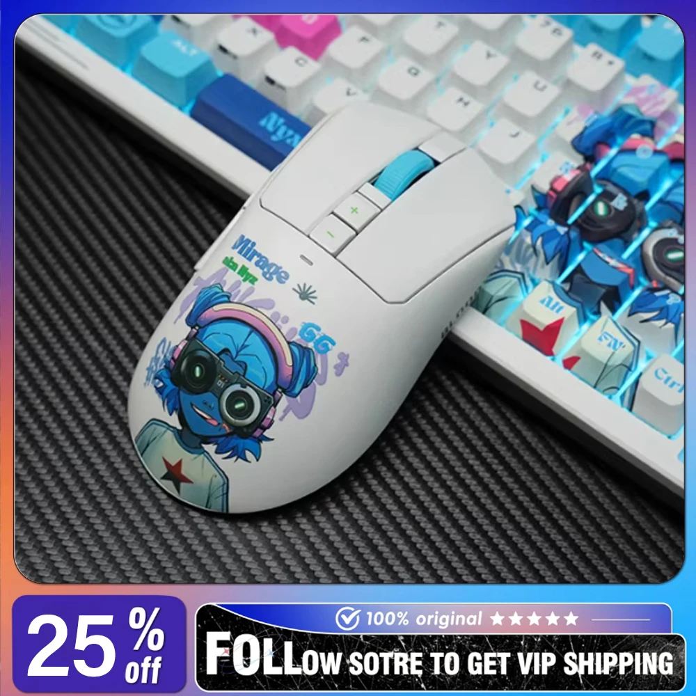 Bloody x Savage Impact R73QUltra Lightweight Wireless Mouse with L-shaped Charging Receiver E-sports Game Mouse Mirage/Cypher