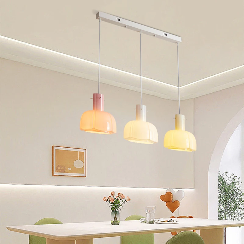 Modern Color Girl Cream Style LED Chandelier Living Room Dining Room Island Home Decoration Lighting Lamps