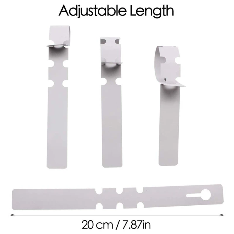 Etiquetas de plantas de plástico para envolver alrededor del árbol, etiquetas ajustables para jardín de guardería, etiquetas de plantas con gran superficie de escritura, 400 piezas