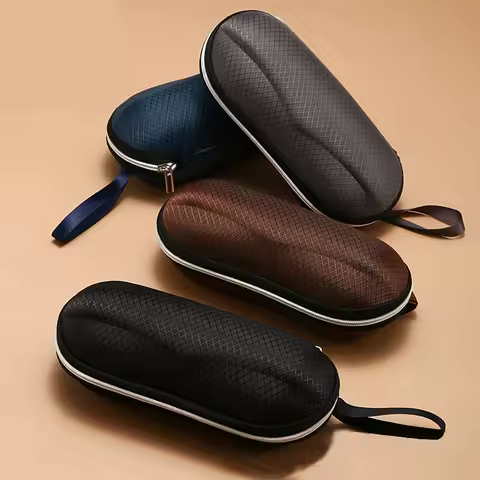 Eyeglasses Case, Protective Glasses Case Hard Zipper Shell Sport Sunglasses Box Eyeglasses Bag Portable Eyewear Case