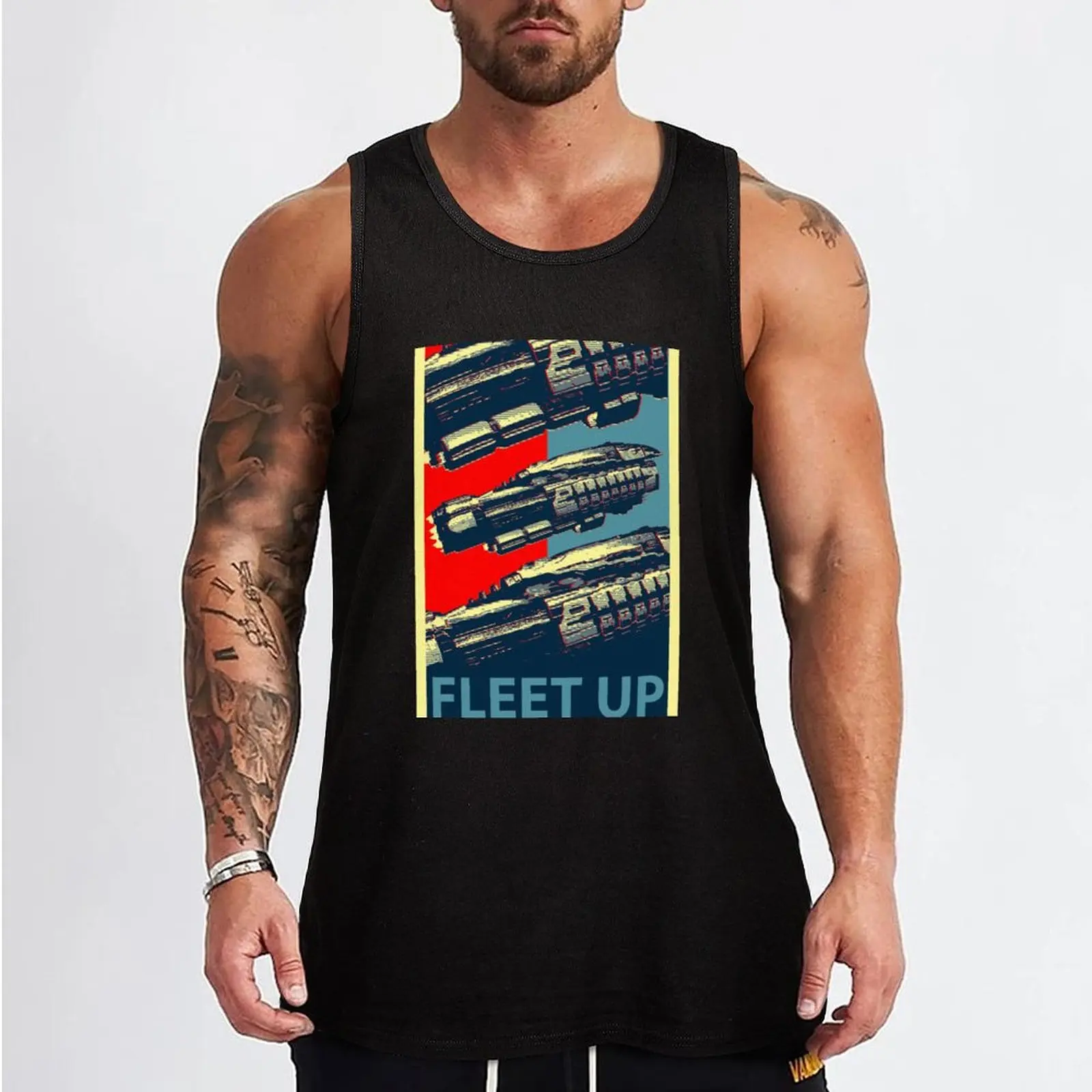 EvE Online - Fleet Up! Tank Top t-shirt Men's Bodybuilding clothing man