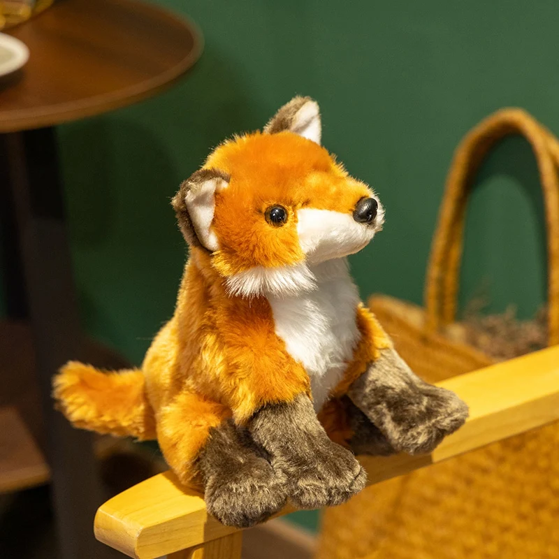 Reallife Fox Plushie Gefüllte Wildtiere Lebensechte Puppe Home Decor Spielzeug Simulierte Fuchs Puppe Kinder Geburtstag Weihnachten Geschenke