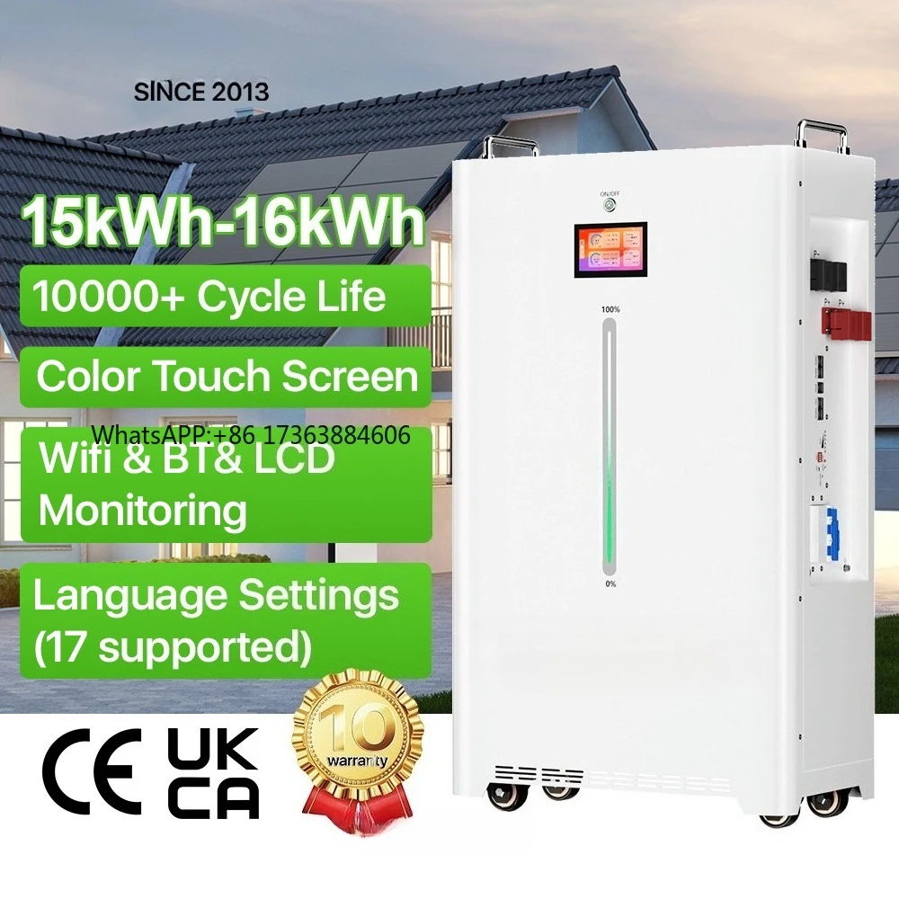 

Basen Hot Sale Wall Mounted 10000+ Cycle 51.2V 48v 314Ah 330Ah 300Ah 15kwh 16kwh Lithium Battery for Home Energy Storage System