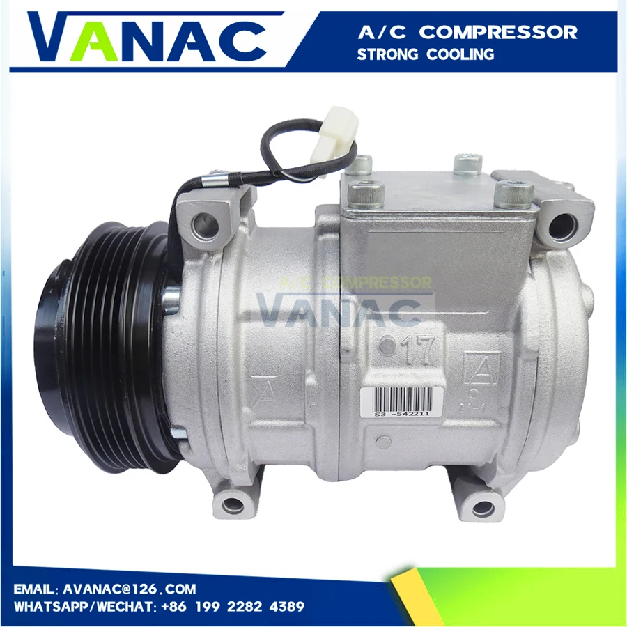 10PA17C A/C Compressor and Clutch For BMW E36 E34 E31 E31 750IL M70 64528385915 64528385909 64528385161 64528391694 64521385161