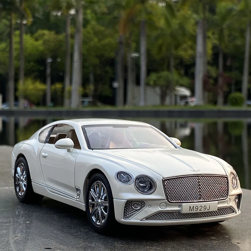 Large Size 1:24 Continental GT Alloy Car Model Diecasts Toy Simulation Metal Car Model Sound Light Collection Toy Gift