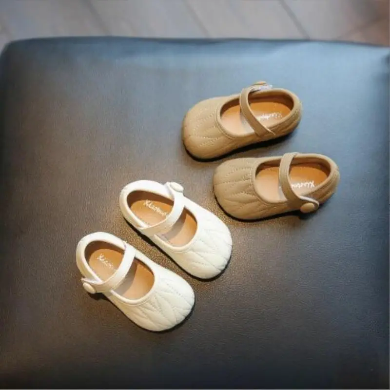 Autumn New Children's Shoes Little Girl Sweet Flower Princess Shoes Korean Fashion Girls' Fashion Single Leather Shoes