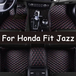 Car Floor Mats For Honda Fit Jazz GD 2 3 4 5 GE 1 2 3 2003~2007 2004 2005 Panel Footpads Carpet Cover Pad Foot Pads Accessories