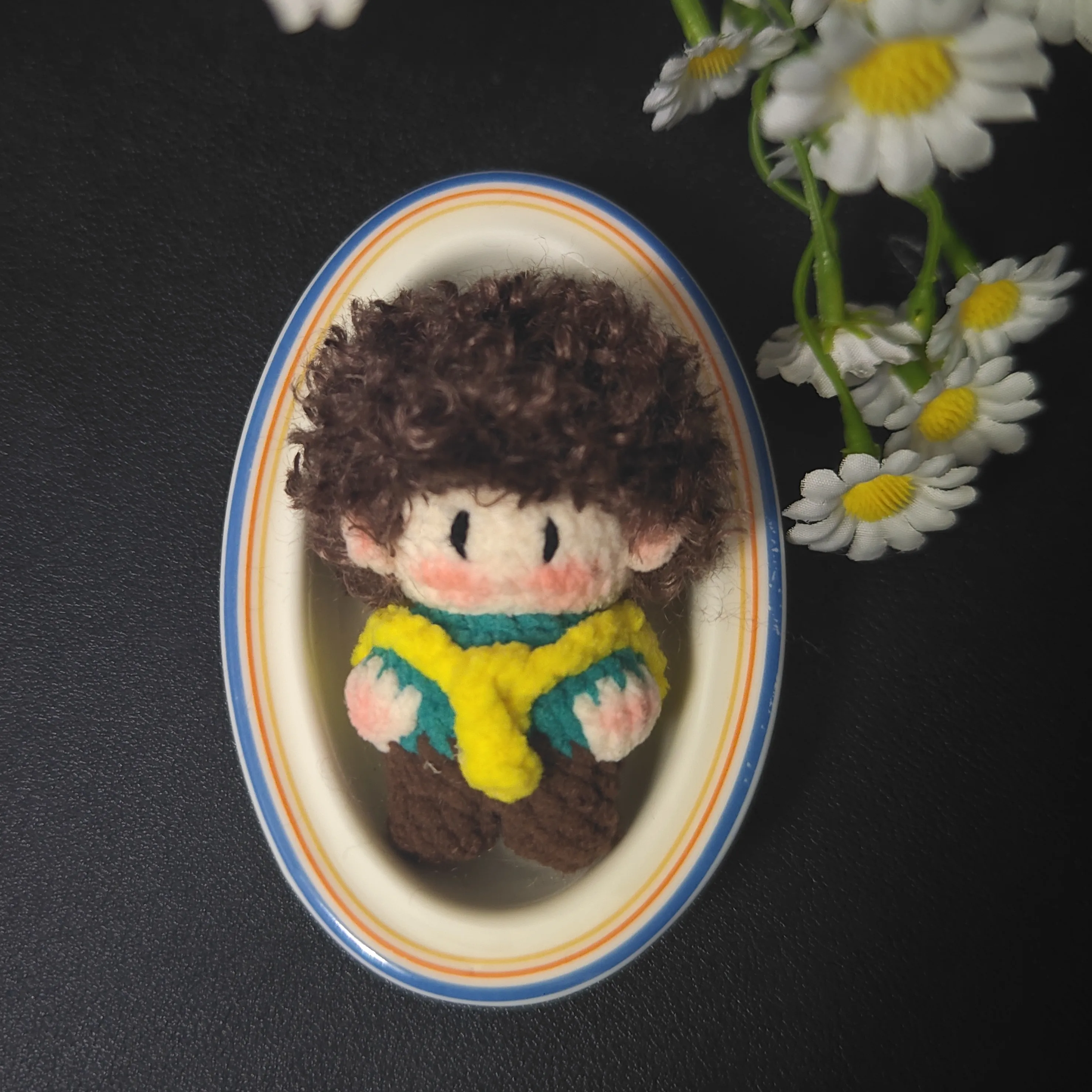 Travail manuel Crochet Wang Yibo Xiao Zhan rose vert chemise manteau Plaid poupée vêtements ornement Anime jeu porte-clés sac jouet enfants Hallowe