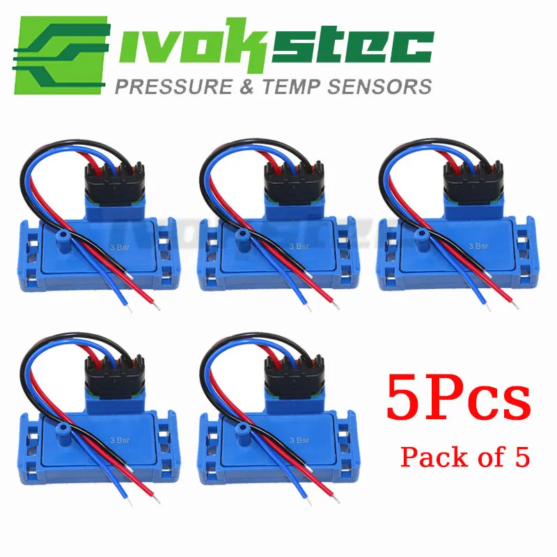 

Датчик абсолютного давления в коллекторе (MAP) 3 бар, 5 шт., для GM Cadillac Chevrolet Pontiac Buick 12223861 16040749 23528418 650652