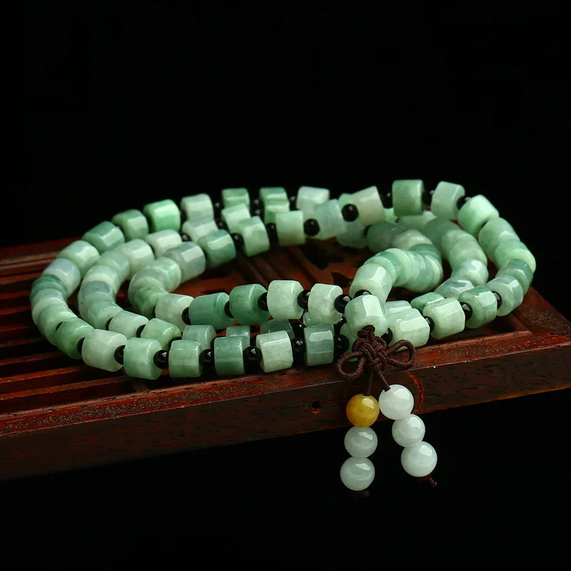 

A Cargo Jade Bracelet Hand String Bead Jadeite Passepartout Bangles Multi-Band Necklace Handring Lucky Holiday Gift Jewelry