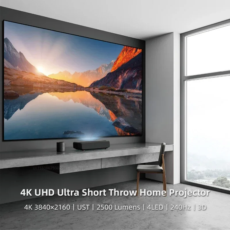 Optoma 4K Ultra Short Throw Projector 3840x2160 UST 4LED 3D 240Hz Video Beamer With HDR For Home Theater A1 Pro