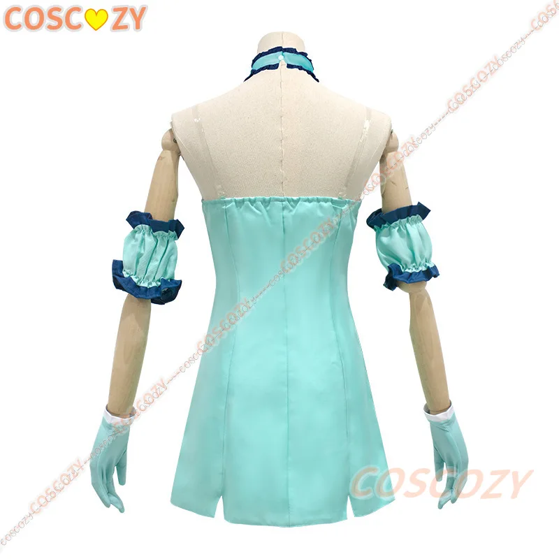 TakMew Mew Manga MLCDAizawa Cosplay Costume, Mint Green, Pink fur s, Ichigo Momomiya, Anime Outfit