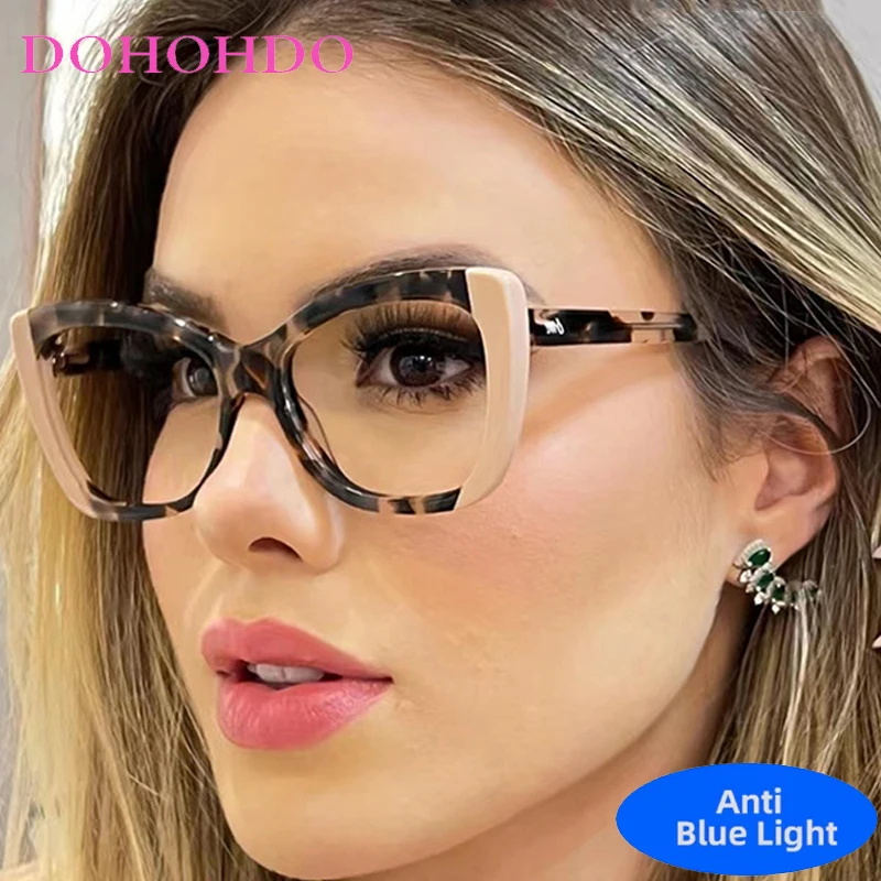 

TR90 Trendy Vintage Assorted Colors Cat Eye Anti Blue Light Glasses Women Men Brand Designer Optical Eyeglasses For Gaming Очки