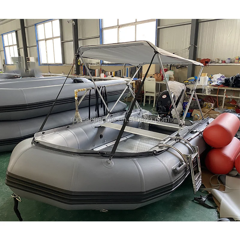 Thickened 1.2mm Inflatable Fishing Boat With Air Deck Floor Inflatable Raft Kayak For Fishing