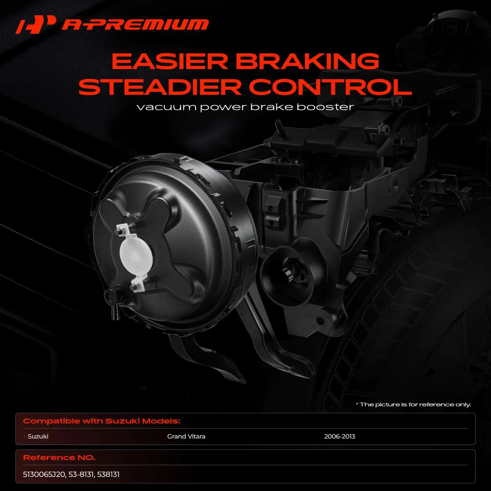 A-Premium Power Brake Booster for Suzuki Grand Vitara 2006-2013