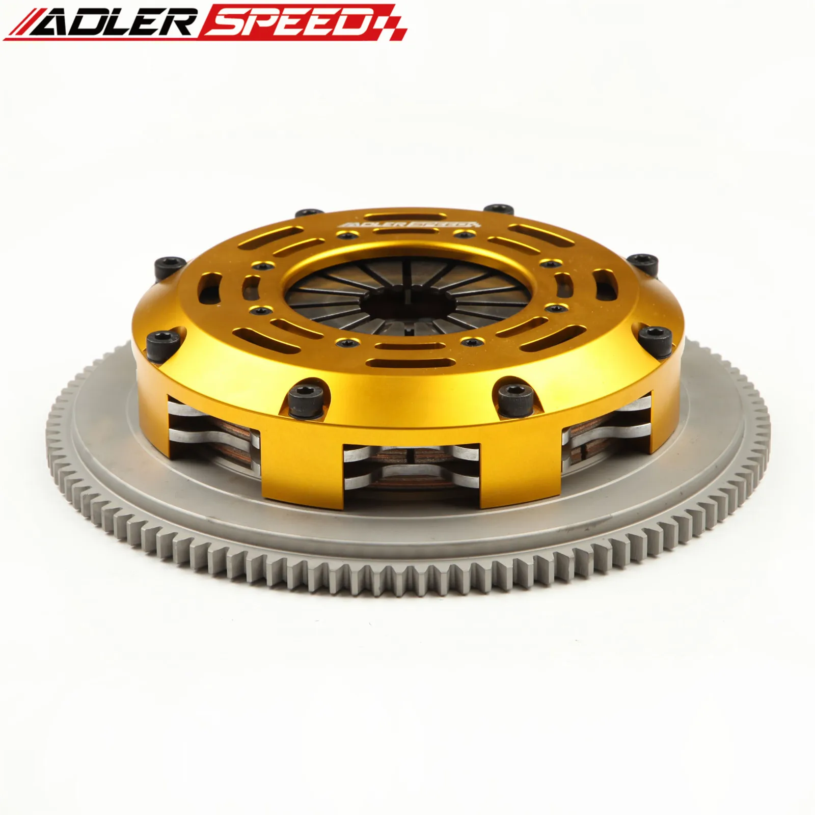 

Racing Clutch Twin Disc Kit & Flywheel For 89-92 Eagle Talon TSi Turbo / Plymouth Laser RS Turbo 2.0L FWD 6-Bolt