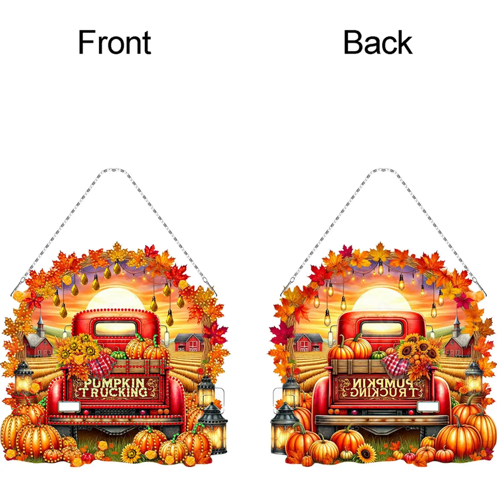 

Yellow Truck 2D/Flat DIY Diamond Art Pendant Crystal Rhinestone Art Pendants