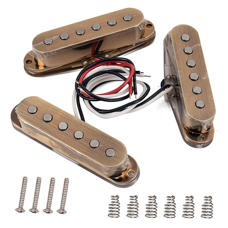 3Pcs Pickups Alnico 5 48/50/52 for Stratocaster Strat ST SG Electric Guitar 27RD