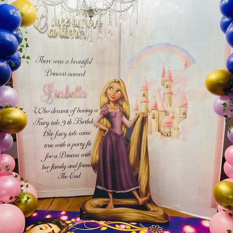 Custom Fairytale Book Photography Backdrop Castle for Princess Girls Wedding Baby Shower Birthday Party Decor Banner Background