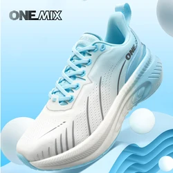 ONEMIX New Cushioned Running Shoes women Fall Winter Heavy Runners Lace-up Women Jump Rope Dance Non-slip Outdoor Sneakers