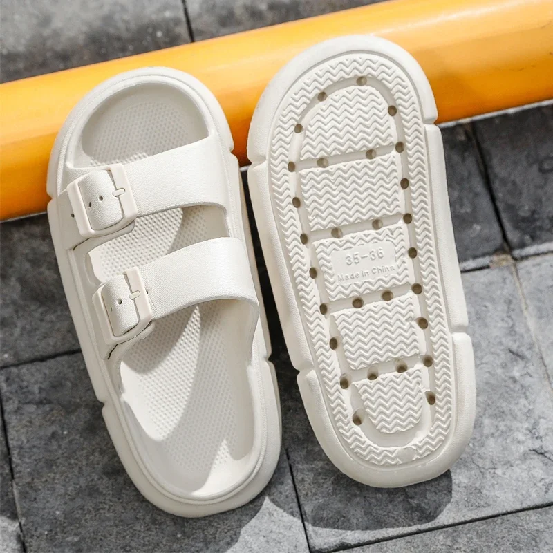 صنادل صيفية جديدة للرجال من مادة EVA خفيفة الوزن للكبار أحذية شاطئ سميكة القاع للنساء صنادل مفتوحة الأصابع غير قابلة للانزلاق مناسبة للاستخدام في الهواء الطلق #5