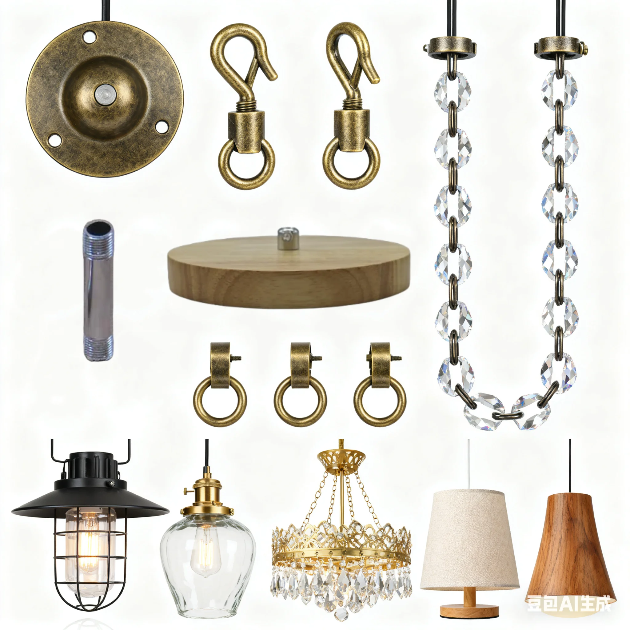 Customized Lighting Accessories Suitable for Desk Lamps, Wall Lamps, Pendant Lamps