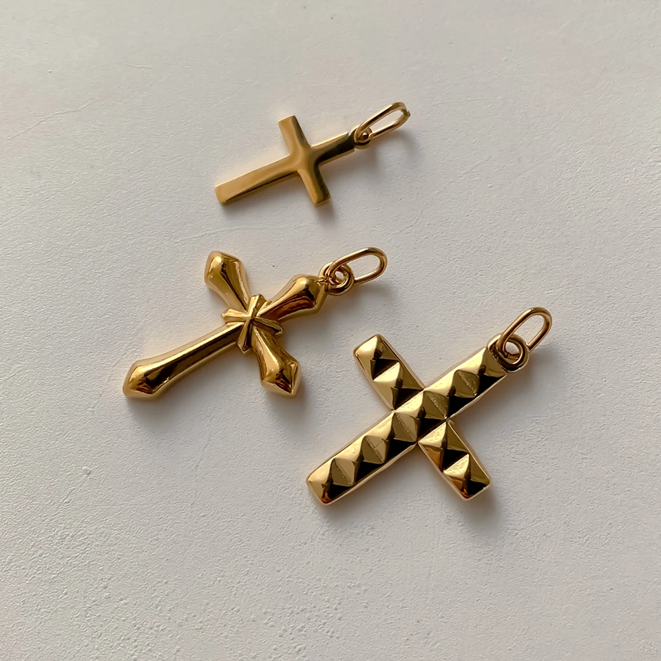 EMANCO Edelstahl Kreuzanhänger für Armband, Halskette, Schmuckzubehör, DIY Schmuckherstellung, 48 Stunden Versand – Detail 7