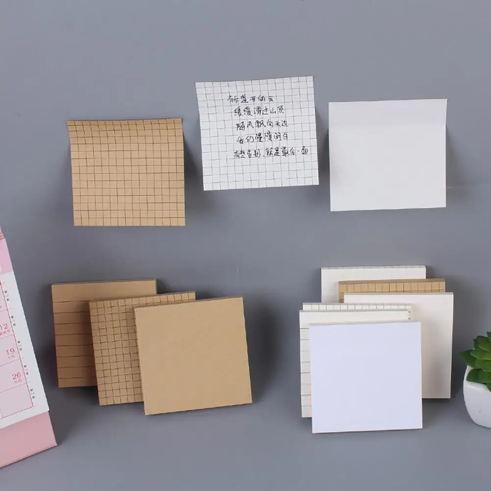 2Pcs Sticky Notes Self-adhesive Note Pads DIY Sticky Paper Memo Pad Notes Paper Message Pads School Stationery blocs de notas