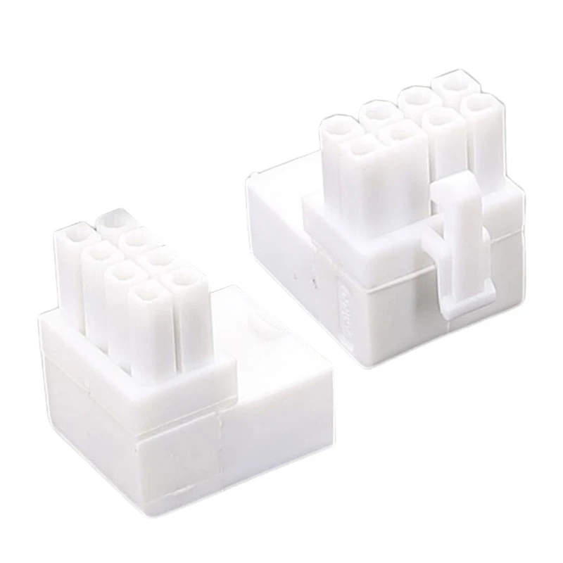 

8Pin Female to 8Pin Male 8 Pin to 8 Pin 90 Degree Angled Turning Connectors Power Adapters Head for Desktops Graphics