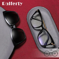 Ralferty High Quality 2 in 1 Sunglasses Magnet Clips On Glasses Women 0 Diopter Anti-glare Blue Light Computer Outdoor Goggles