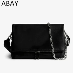 Shoulder Bag Women Two Chains For Zadigant Wing Bags Fashion Casual Ladies Messenger Handbag Brand Designers Sacs