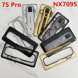 7SPro Rear Housing For ZTE Nubia Red Magic 7S Pro Back Cover Battery Case Replace Repair Spare Parts + Camera Lens NX709S